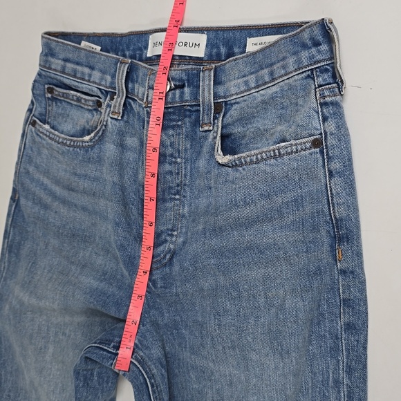 Denim Forum Women's Straight Leg Jeans - Light Blue - Picture 7 of 12